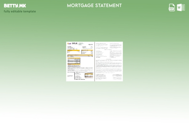 модерен стил Кина Everbright банка хипотека изјава, страници, шаблон